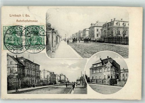 Limbach-Oberfrohna 1911 Bahnhofstrasse Villen