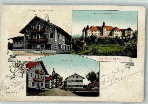 83677 W8175 Reichersbeuern - Schloss Reichersbeuren Handlung Kunstwald Hauptstrasse