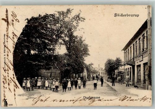 Süderbrarup 1903 Dorfstrasse Kindergruppe