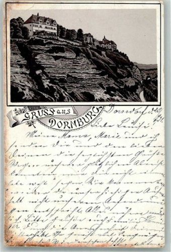 Dornburg Vorläufer Lithographie Dornburg Schloss Dornburg