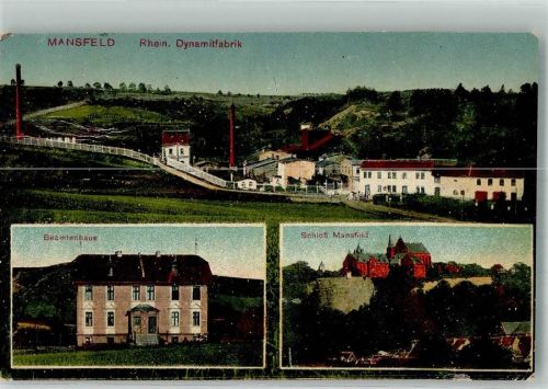 Mansfeld Schloss Mansfeld Beamtenhaus Rhein. Dynamitfabrik