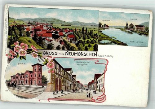 Neumorschen An der Fulda Bahnhof Gasthaus Horn