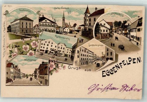 Eggenfelden Fischbrunnenplatz Bahnhofstrasse Knabenschule Klosterberg Landshuterstrasse