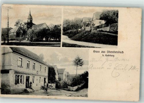 Ebersbach 1912 Oberebersbach Schankwirtschaft Dorfkirche