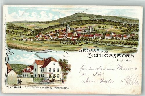 Schloßborn 1906 Gasthaus von Franz Frankenbach