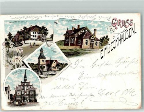 Eimbeckhausen 1898 Forsthaus Gasthaus Sporleder Dorfkirche Schloss