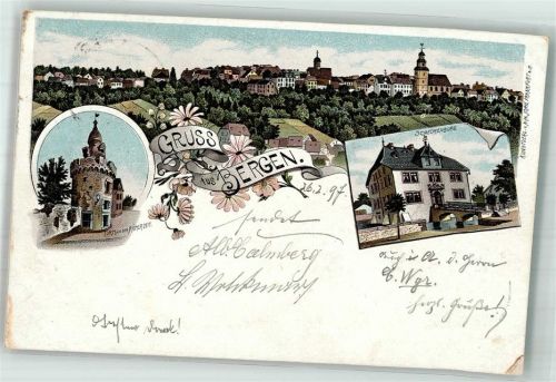 Bergen 1897 Turm Schelmenburg