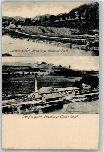 Hals 1917 Stromlänge Dampfsägewerk Nachporto