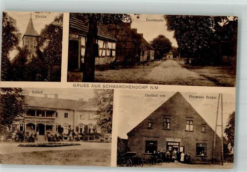 Schmargendorf Gasthaus Becker Schloss Kirche Dorfstrasse