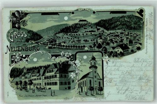 Neuenbürg Gasthaus zum Bären Post Kirche