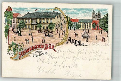 Aken 1899 Gasthaus zum schwarzen Bär