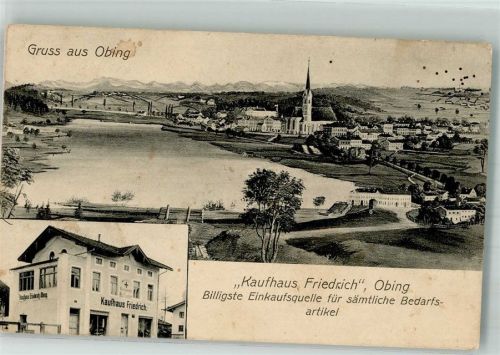 Obing 1911 Kaufhaus Friedrich Dorfteich