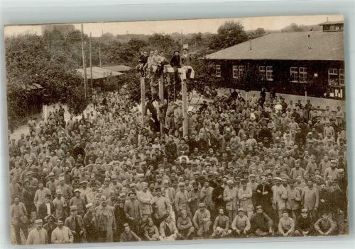 Eglosheim Kriegsgefangen-Lager Ludwigsburg-Egolsheim Gruppenaufnahme