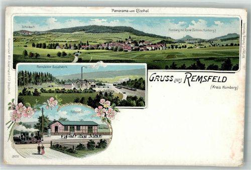Remsfeld Basaltwek Bahnhaltestelle Schellbach