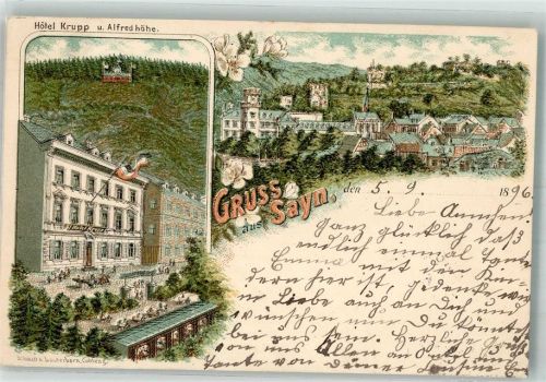 Sayn 1896 Hotel Krupp Alfredhöhe
