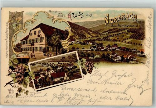 Nordrach 1898 Gasthaus zur Stube Verlag Ottmar Zieher-München