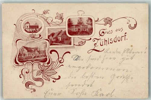 Zühlsdorf 1902 Vorläufer Druck um 1890 Mehrbildkarte Zühlsdorf