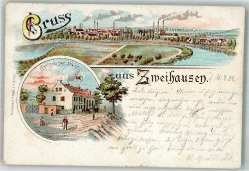 Zweihausen 1897 Gasthaus zum Anker