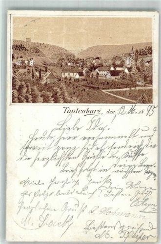 Tautenburg 1895 Vorläufer Druck 1880-1889 Tautenburg