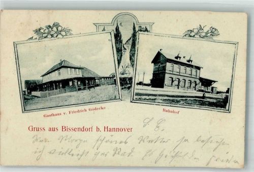 30900 W3002 Bissendorf , Han 1904 - Bahnhof Gasthaus Gödecke