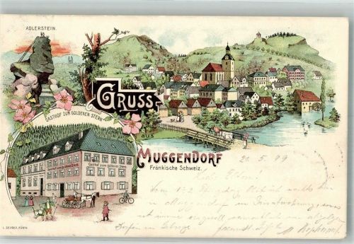 Muggendorf 1899 Adlerstein Gasthaus zum Goldenen Stern