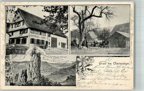 Oberlenningen Wielandfelsen Gasthaus zur Sonne Gartenwirtschaft
