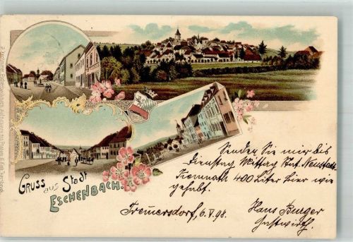 Eschenbach 1898 Dorfstrassen