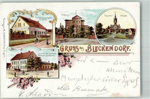Egeln 1899 Bleckendorf Gasthaus zum Landhause Gasthaus zur Quelle Schloss Stauchung