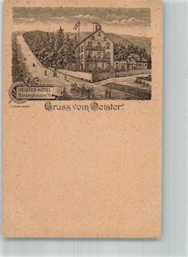 Barsinghausen Vorläufer Druck 1880-1889 Deister-Hotel
