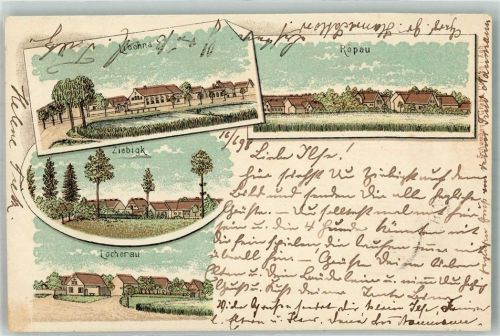 Libehna 1898 Libehna Ropau Ziebigk Locherau