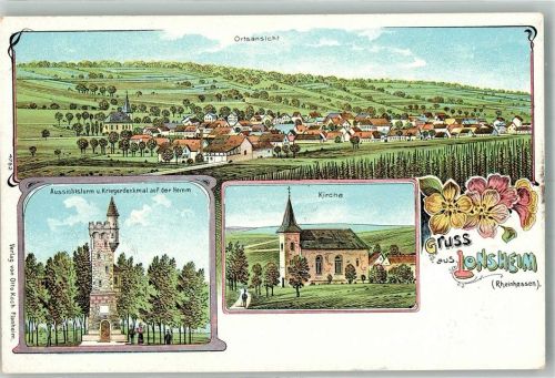 Lonsheim Aussichtsturm Kriegerdenkmal Dorfkirche