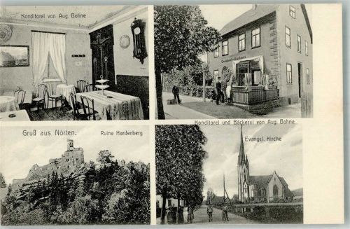 Nörten-Hardenberg Bäckerei-Konditorei Bohne Gaststube Ruine Hardenberg Ev. Kirche