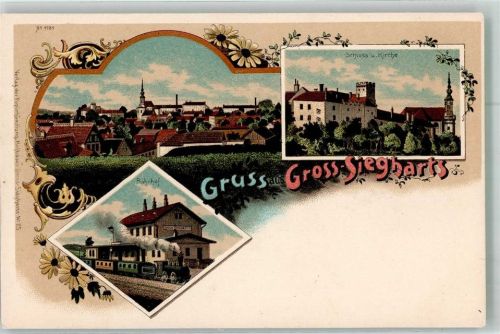 Groß-Siegharts Bahnhof Eisenbahn Schloss Kirche