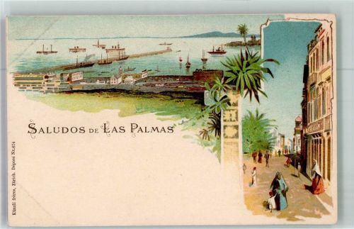 Las Palmas de Gran Canaria Hafen Straße Tracht
