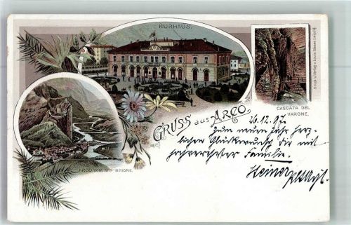 Arco 1897 Hotel Kurhaus Wasserfall Adelskorrespondenz