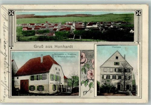 Honhardt 1913 Schlosserei Bartelmäs Pfarrhaus