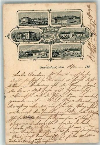 Bad Oppelsdorf 1902 Vorläufer Druck um 1890 Mehrbildkarte Bad Oppelsdorf