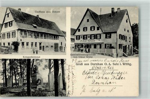 Dornhan Kriegerdenkmal Gemischtwaren Wider Gasthaus zum Ochen