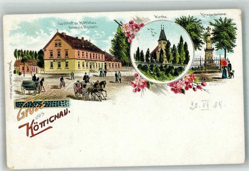 Hohenmölsen Köttichau Gasthaus zu Köttichau Kriegerdenkmal