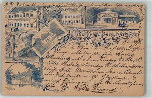 Burgsteinfurt 1897 Vorläufer Druck um 1890 Gasthaus Hermann Buck Brücke