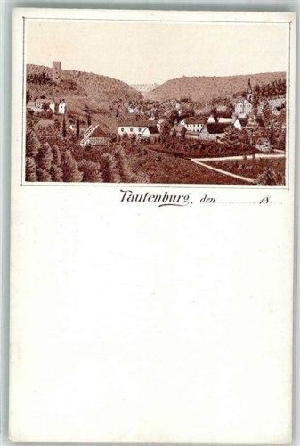 Tautenburg Vorläufer Druck 1880-1889 Tautenburg