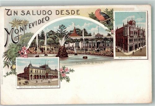 Montevideo Bahnhof Rathaus Gasthaus Fuente de el Prado