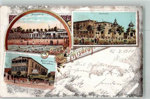 Misdroy 1901 Schwimmbad Herrenbad Kurhaus Hotel Genz