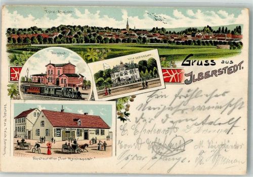 Ilberstedt Bahnhof Villa Weibezahl Gasthaus zur Reichspost
