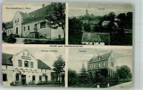 Gerlachsheim 1927 Handlung Buhl Gasthaus Günzel-Schänke Schule