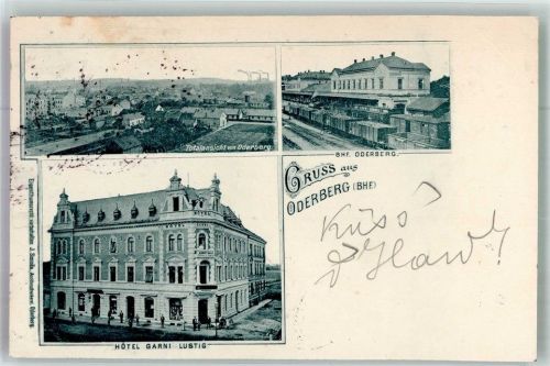 Bohumin 1897 Bahnhof Eisenbahn Hotel Garni Lusitg Adelskorrespondenz