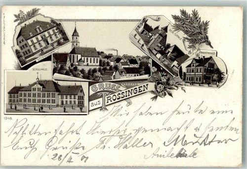 Trossingen 1901 Beim Türmle Schule Villa Hohner Krankenhaus