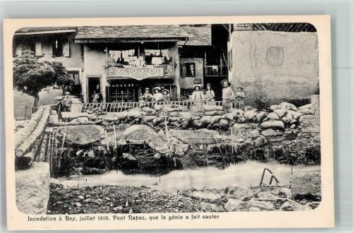 Bex Hochwasser 1910 Pont Rapaz