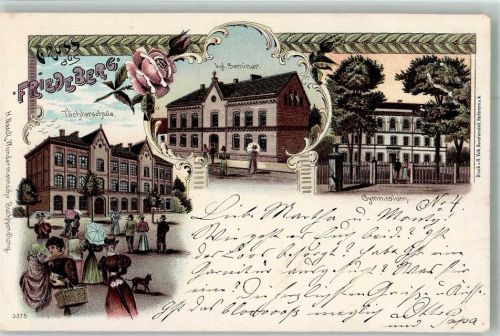 Friedberg an der Moldau 1897 Töchterschule kgl. Seminar Gymnasium