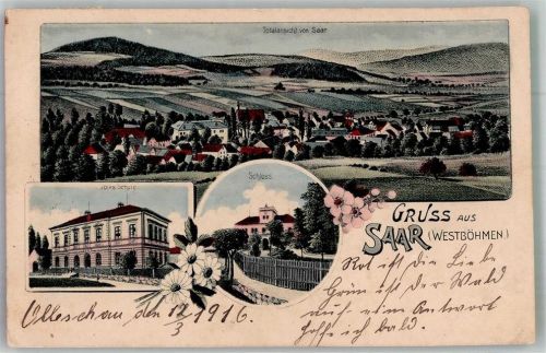 Zdar nad Sázavou 1916 Schloss Volksschule